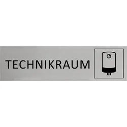 CombiCraft Aluminium Türschild Technikraum 165x45mm