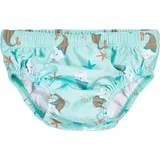 Playshoes Badehose "UV-Schutz Windelhose Einhornmeerkatze" Grün | Gr.: 74/80