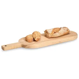 Zeller Schneidebrett Gummibaum 1-tlg. 50,3 x 16 x 2 cm Beige
