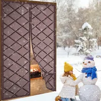 ZHZFSH Magnet Wärmeschutzvorhang für Türen, Thermo Türvorhang Kälteschutz, Magnet Thermovorhang Tür, Türtürvorhang Kälteschutz für Haustür Balkontür,190x230cm