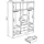 vente-unique Kleiderschrank Elorio 180 x 206 x 46,5 cm Weiß