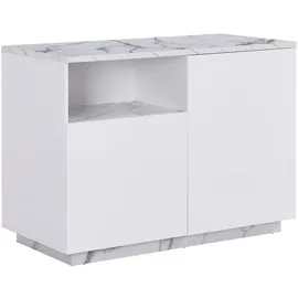 vente-unique Kücheninsel Corelina 120 x 90 x 60 cm Weiß
