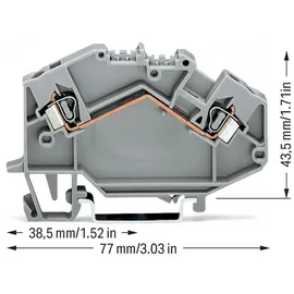 WAGO GmbH& Co. KG Durchgangsklemme 0,08-2,5mmq grau
