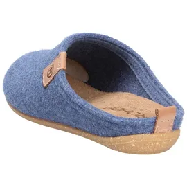 ROHDE Damen Pantoffel Softfilz Hausschuh Wechselfußbett 6860, Größe:38 EU, Farbe:Blau