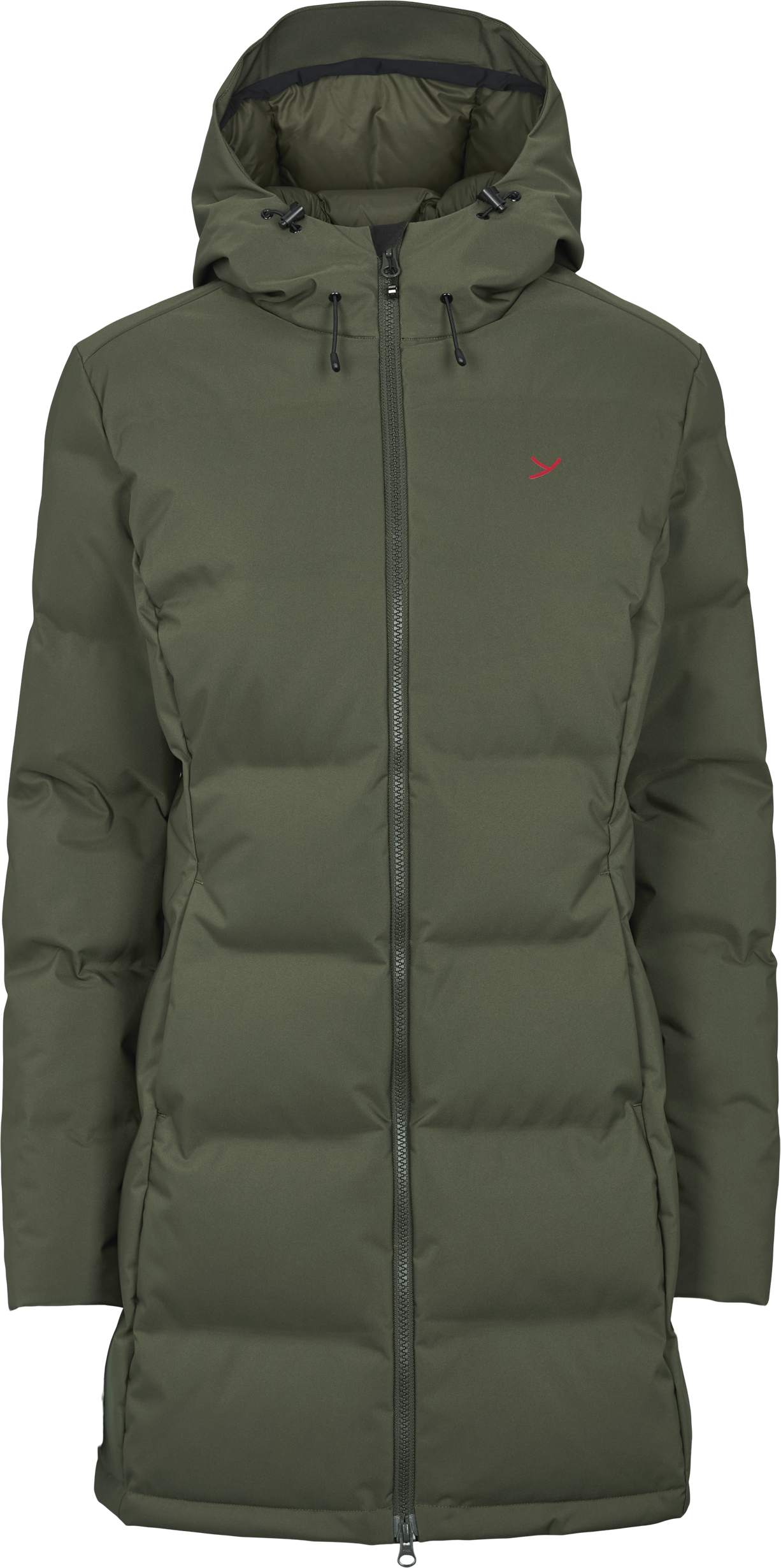 Y by Nordisk Damen Aukea Daunenmantel, XXL - Dark Moss