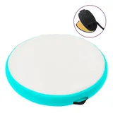 vidaXL Aufblasbares Gymnastik-Kissen mit Pumpe 100x100x10 cm PVC Grün