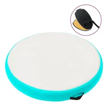 vidaXL Aufblasbares Gymnastik-Kissen mit Pumpe 100x100x10 cm PVC Grün