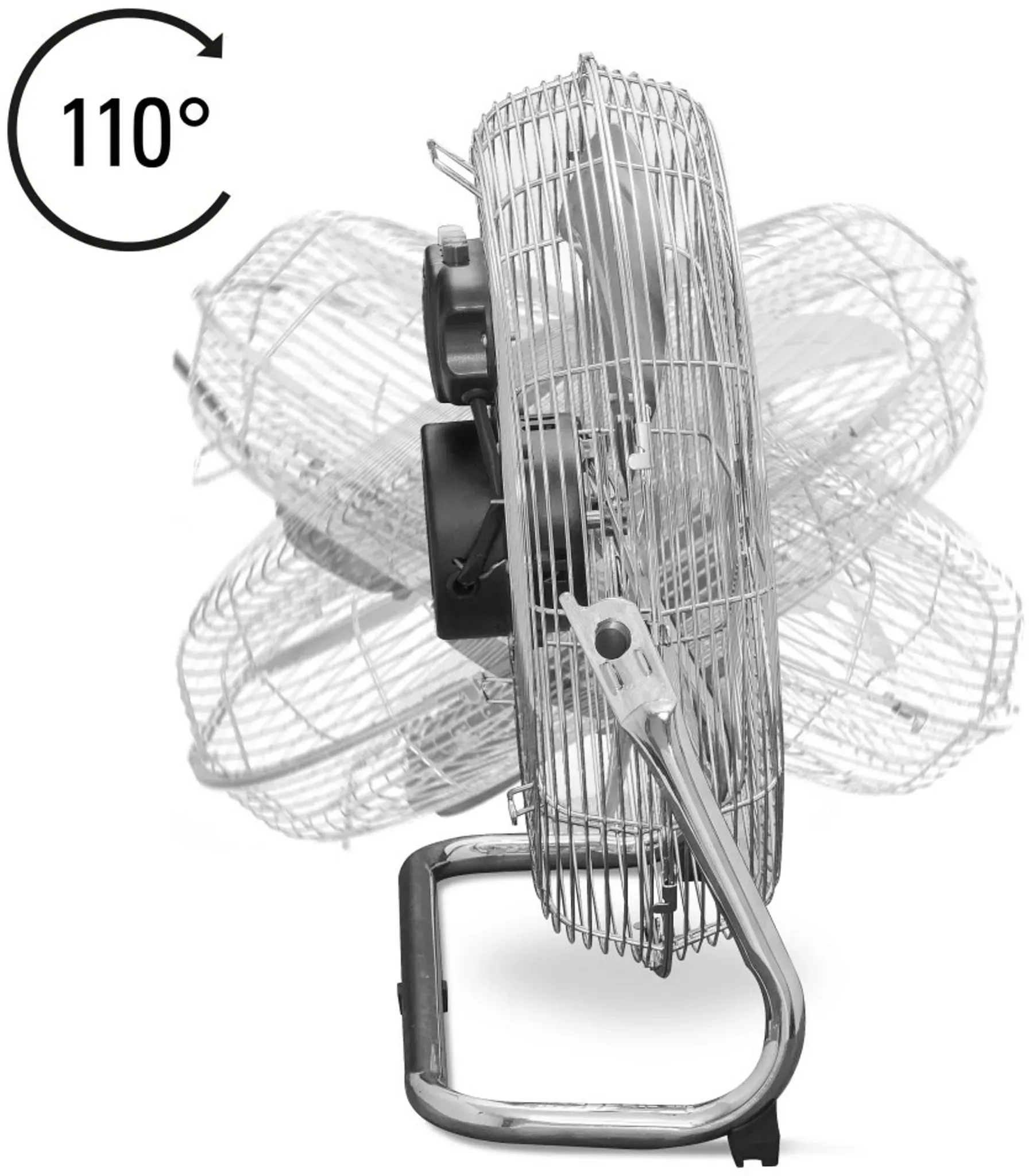 Trotec Ventilateur de sol, diamètre 45 cm, 100 W, 3 vitesses – TVM 18