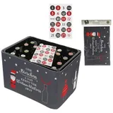 Cepewa Bier-Adventskalender DIY 2023 Weiß/Rot/Schwarz/Grau