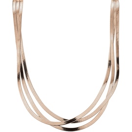Liebeskind Berlin LIEBESKIND Halskette aus Edelstahl (Roségold), 45 cm
