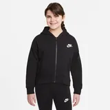NIKE Sportswear Club Fleece Kapuzenjacke Mädchen black/white XL (156-166 cm)