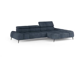 Ecksofa Ribolla Stoff Graublau