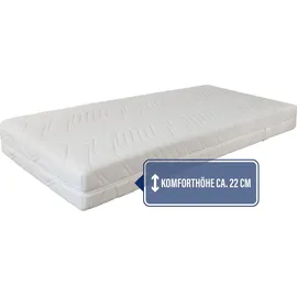 Beco Maxima Plus, Taschenfederkernmatratze 090x200cm 22 cm H3, hoch - weiß
