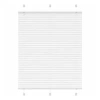 VidaXL Plissee Weiß 105x100 cm Stoffbreite 104,4 cm Polyester