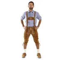 Almbock Trachtenlederhose Trachtenhose Herren Bavaria (2-tlg) braun 50