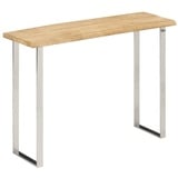 vidaXL Konsolentisch mit Baumkante 105x33x76 cm Massivholz Mango