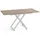WFL GROUP Axen Braun Eiche 120-160 x 80 x 38-75 cm