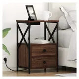 vidaXL Nachtschrank 40 x 31 x 60 cm Braun