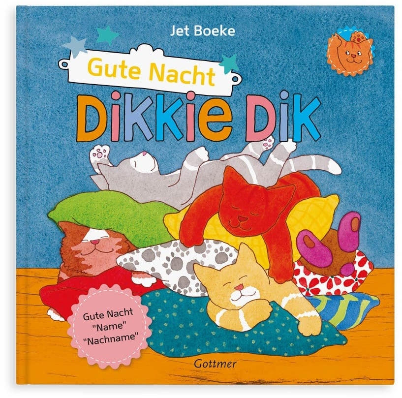 Buch mit Namen - Dikkie Dik Gute Nacht - Hardcover