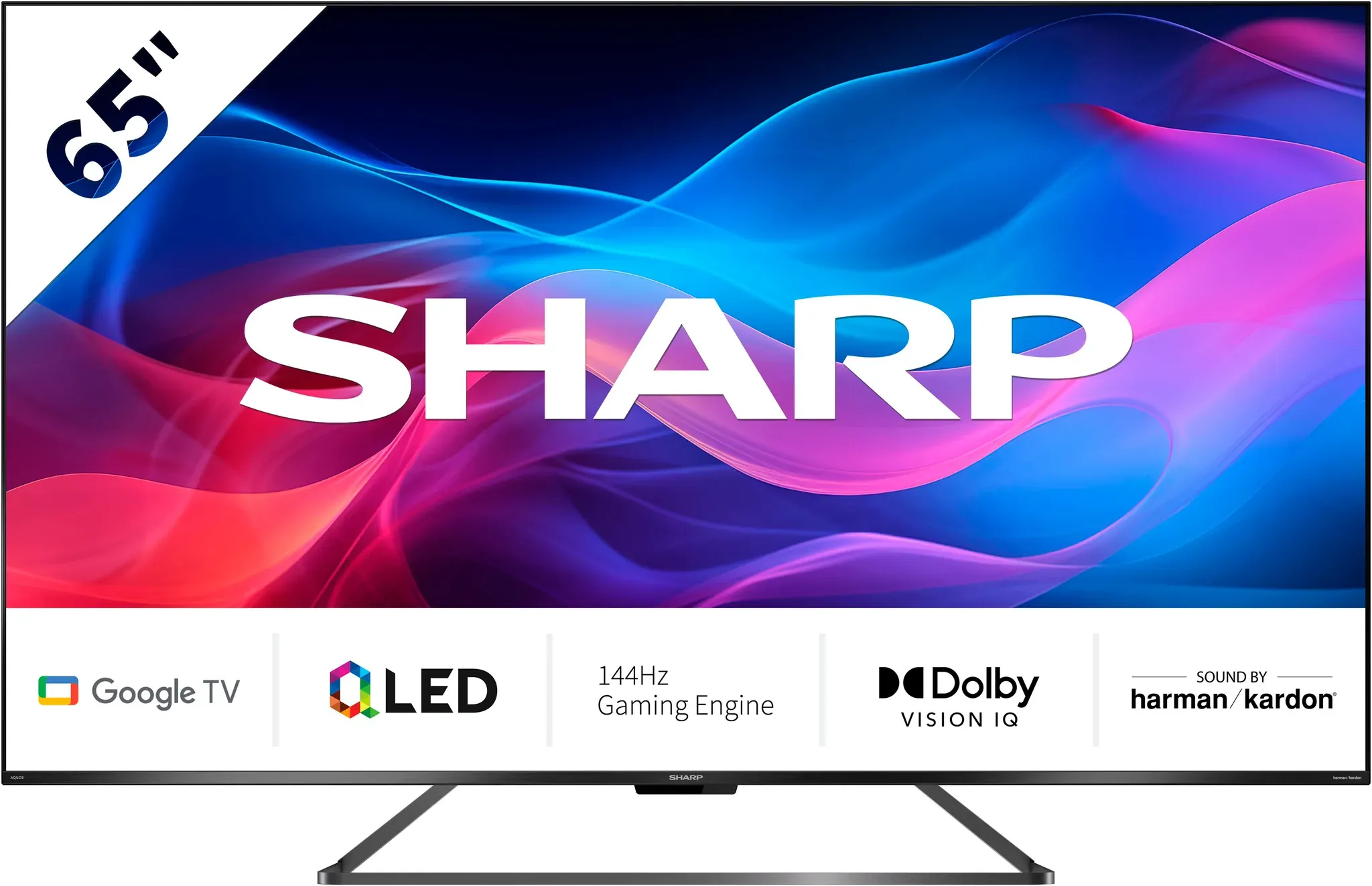 Sharp QLED-Fernseher »4T-C65GRx«, 4K Ultra HD, Google TV Sharp schwarz