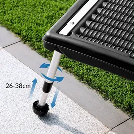 monzana Poolheizung Solar 2er-Set Anthrazit 110x69x14cm