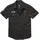 Brandit Textil Luis Vintage Kurzarmhemd Schwarz M
