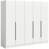 Livetastic Kleiderschrank KOPENHAGEN 200 x 181 x 52 cm Weiß