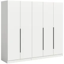 Livetastic Kleiderschrank KOPENHAGEN 200 x 181 x 52 cm Weiß