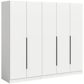 Livetastic Kleiderschrank KOPENHAGEN 200 x 181 x 52 cm Weiß
