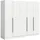 Livetastic Kleiderschrank KOPENHAGEN 200 x 181 x 52 cm Weiß