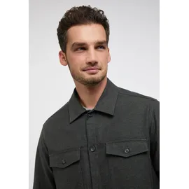 Eterna MODERN FIT Overshirt in schwarz unifarben, schwarz, 40