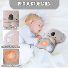 NORTHPOINT Schlummer Koala Kuscheltier Nachtlicht Musik waschbar für Babys