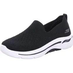 Skechers  Damenschuhe Slipper GO WALK ARCH FIT - DELORA,Schw 124418 BKW/BKW  in Schwarz, 41