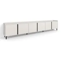 SKRAUT HOME Lowboard 309x61 cm Beige Holzwerkstoff