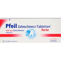 Pfeil Zahnschmerz-Tabletten forte 400 mg Ibuprofen, 20 St. Tabletten