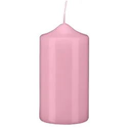 Kopschitz Kerzen Stumpen Kerzen Rosa 15 x Ø 8 cm, 6 Stück getauchte Stumpenkerzen mit Spitzkopf in RAL Qualität