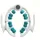FFitness Anti Cellulite Massage Roller - Cellu Roll Massage Roller Selbstmassage Muskel Beine Gesäß Fitness Yoga (Petrolgrün)