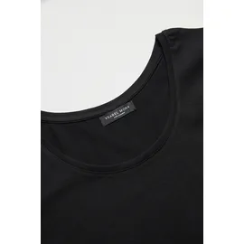 Ysabel Mora Kurzarmshirt YSABEL MORA, Damen, Gr. S, schwarz, Single Jersey, Obermaterial: 95% Baumwolle, 5% Elasthan, figurbetont hüftbedeckend, Rundhals, Shirts, mit Rundhals, elastisch, Baumwollmix, weich, Basic