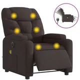 vidaXL Massagesessel Elektrisch Dunkelbraun Stoff - 2 Jahre Gewährleistung - mind. 14 Tage Rückgaberecht - Braun