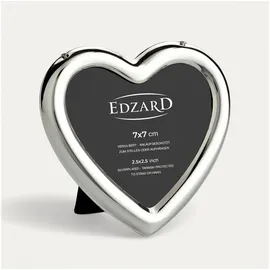 Edzard Bilderrahmen Herz edel versilbert 7x7 cm 3er Set