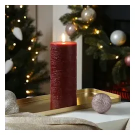 uYuni LED Kerze PIA 20 cm rot