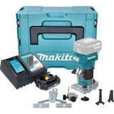 Makita DRT 52 RA1J Akku Kantenfräse 18 V 6 mm Brushless + 1x Akku 2,0 Ah + Ladegerät + Makpac