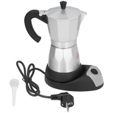 BuyWeek Espressokocher Elektrisch, 480W Elektrische Espressomaschine Aluminium Moka Pot 300ml Elektrische Kaffeekanne EU Stecker 220V-240V