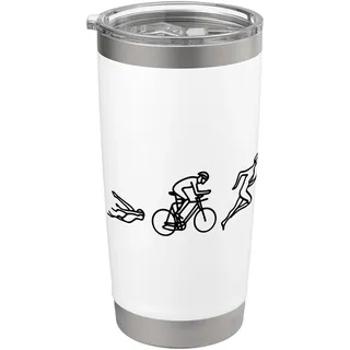 Schwimmen Radfahren Laufen Läufer Triathlon Rennen Doppelwandiger Edelstahl-Thermobecher