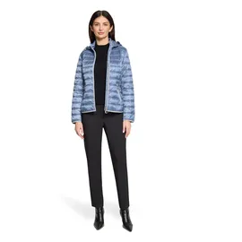 Betty Barclay Steppjacke mit abnehmbarer Kapuze 46, Stonewash | 46