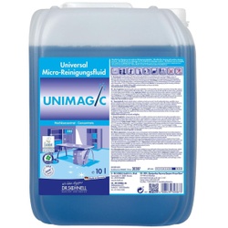 Dr. Schnell Unterhaltsreiniger UNIMAGIC, Konzentrat , Microfluid-HighTech Reiniger mit Oberflächenschutz, 10 Liter - Kanister