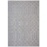 Carpet City "FLAIR138", grau, B:160cm H:11mm L:230cm, Obermaterial: 50% Polyester, 50% Polypropylen, Teppiche Teppich, Kurzflor-Teppich, Skandi-Stil, Wohnzimmer