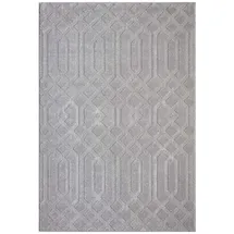 Carpet City "FLAIR138", grau, B:160cm H:11mm L:230cm, Obermaterial: 50% Polyester, 50% Polypropylen, Teppiche Teppich, Kurzflor-Teppich, Skandi-Stil, Wohnzimmer