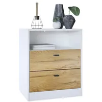 Vladon Kommode, Eiche, 56x67.5x36 cm, Wohnzimmer, Kommoden & Sideboards,