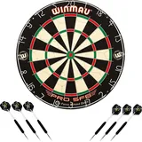 WINMAU Dartboard PRO-SFB im Set inklusive 2 Satz Steeldarts
